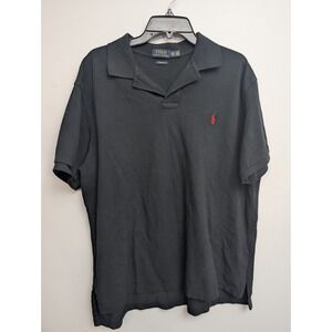 C6 Ralph Lauren Polo Shirt Men Size XXL Black Pullover Cotton Short Sleeve Golf